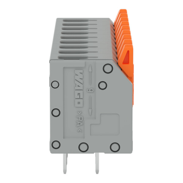 Borne pour circuits imprimés Levier 2,5mm² pas 5mm 9 pôles; gris - Wago - 26023109