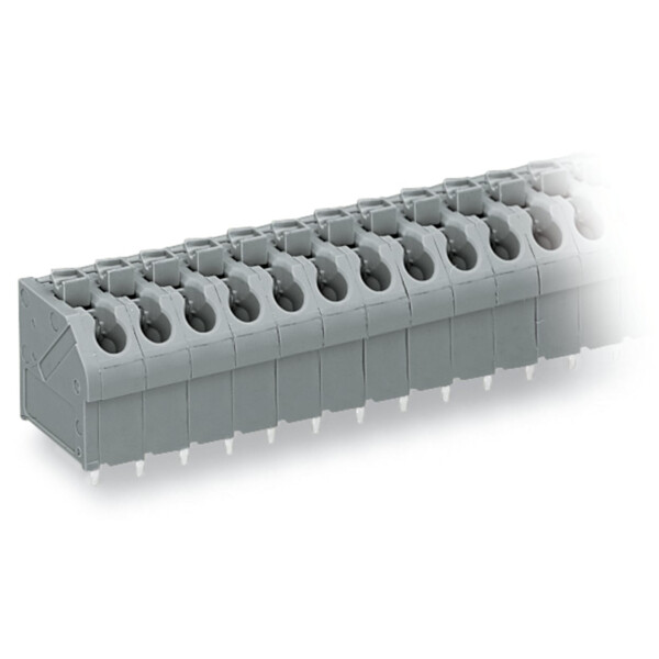 Borne pour circuits imprimés Bouton-poussoir 1,5mm² pas 5mm 8 pôles; blanc - Wago - 250508/000050