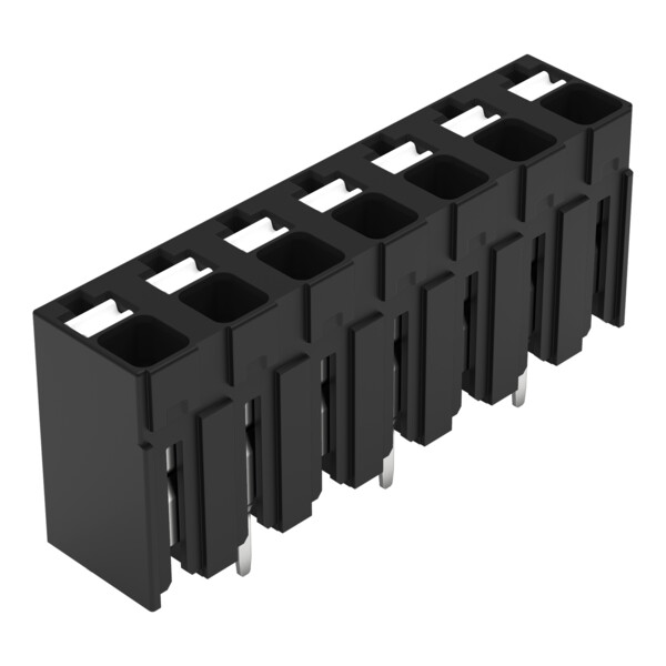 Borne pour circuits imprimés THR Bouton-poussoir 1,5mm² pas 5mm 7 pôles; noir - Wago - 20863127/997607