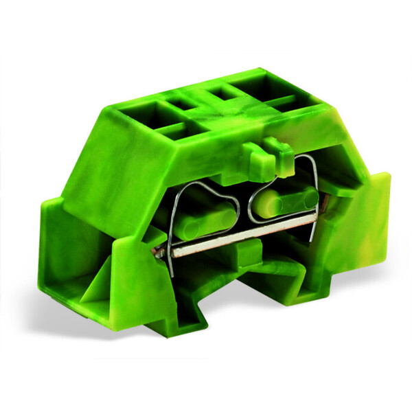 Borne modulaire 4c / 2,5 mm² / vert-jaune / bride de fixation - Wago - 261337