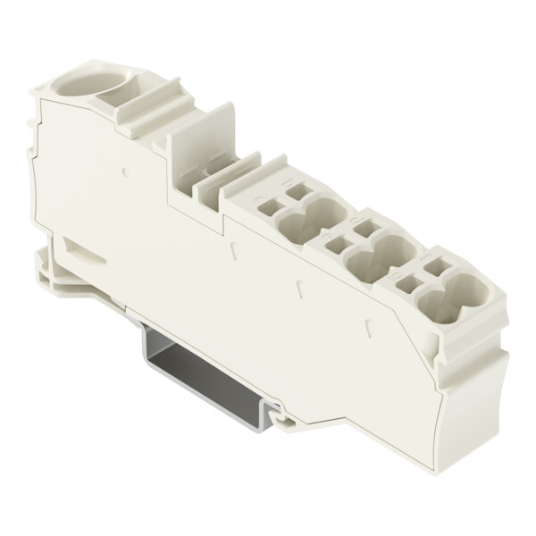 Borne de distribution avec ouverture de manipulation 1x16 mm²  6x4 mm² blanc - Wago - 20168039