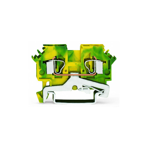 Borne de protection 2c / 4 mm² / vert-jaune - Wago - 281607
