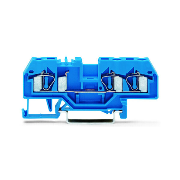 Borne de passage 3c / 4 mm² / cfmc / bleu - Wago - 281684