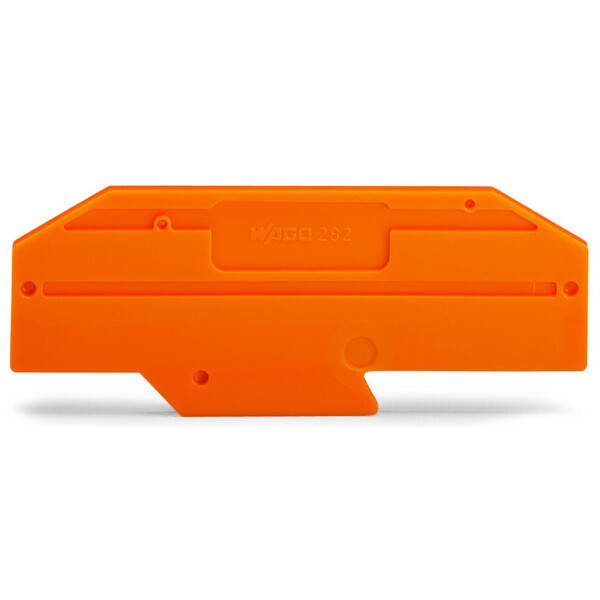 Plaque intermédiaire et d'extrémité / orange - Wago - 282333