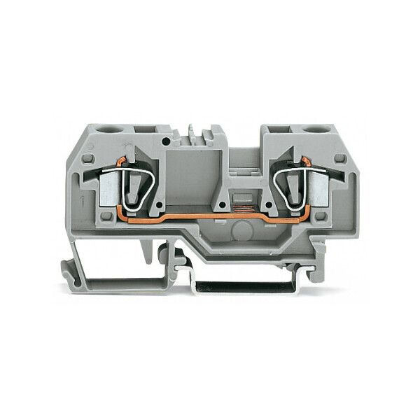 Borne de passage 2c / 6 mm² / cfmc / gris - Wago - 282901