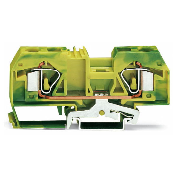 Borne de passage 2c / 16 mm² / cfmc / vert-jaune - Wago - 283907