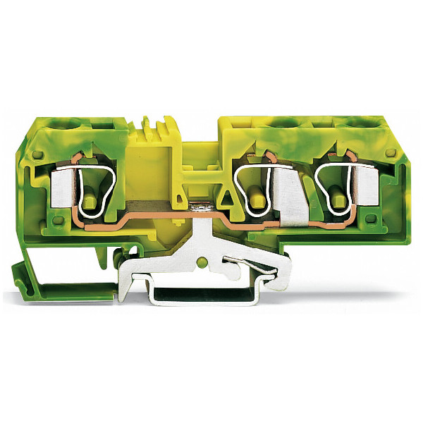 Borne de protection 3c / 10 mm² / cfmc / vert-jaune - Wago - 284687