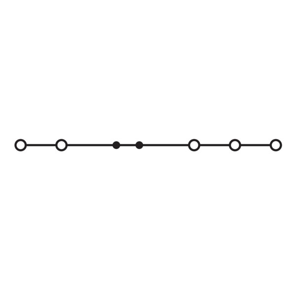 Borne de passage pour 5 conducteurs avec poussoir 1,5mm², vert - Wago - 22011501/000001