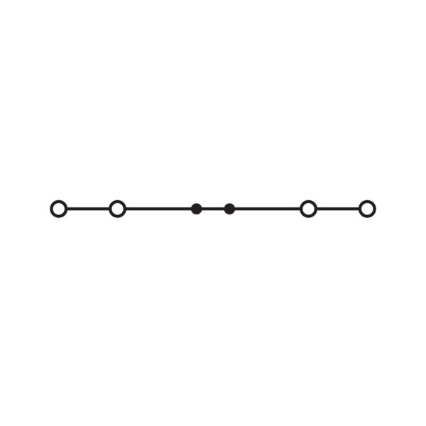 Borne de passage pour 4 conducteurs avec poussoir 4mm², vert - Wago - 22041401/000001
