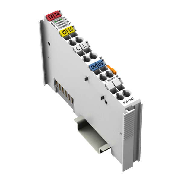 Borne 2 sorties relais 1T 250 V AC - 2 A - avec contacts de puissance - Wago - 750542