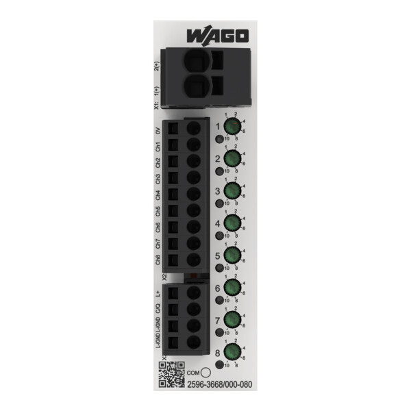 Disjoncteur électronique 24 V DC - 8 canaux 1...10 A (IO-Link) - Wago - 25963668/000080