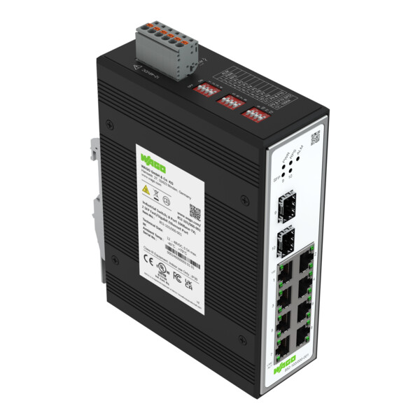 Switch ETHERNET 8 ports 100Base-TX + 2 slots SFP 100 - Wago - 852103/000001