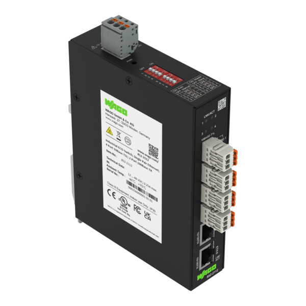 Switch ETHERNET 4 ports SPE - 10Base-T1L / 2 ports RJ45 10/100Base-TX - Wago - 8522112