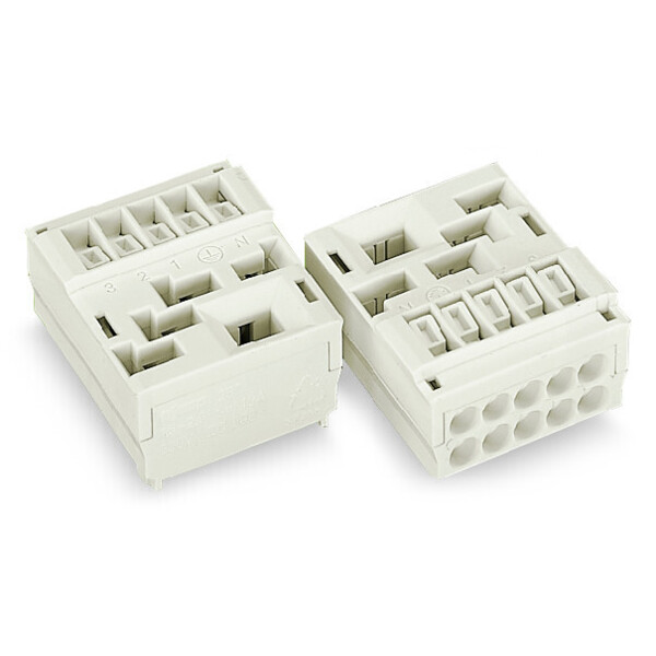 Porte cond 2 pôles /2x5/1,5-2,5 mm² / pied / - Wago - 267303
