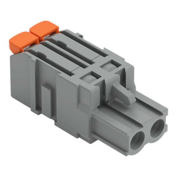 Connecteur femelle pour 1 conducteur Levier Push-in CAGE CLAMP®; gris - Wago - 22311102/327047