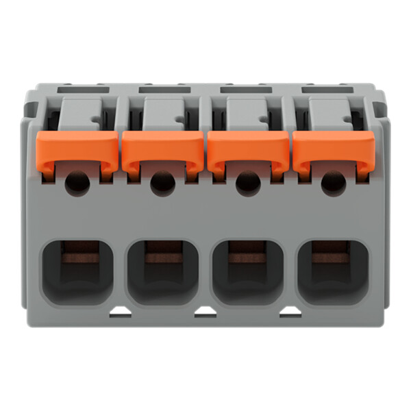 Connecteur femelle pour 1 conducteur Levier Push-in CAGE CLAMP®; gris - Wago - 22311104/327047