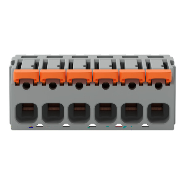 Connecteur femelle pour 1 conducteur Levier Push-in CAGE CLAMP®; gris - Wago - 22311106/327047