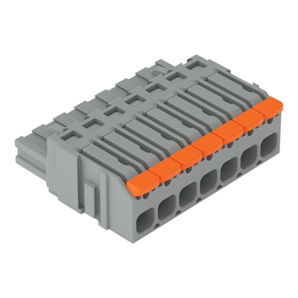 Connecteur femelle pour 1 conducteur Levier Push-in CAGE CLAMP®; gris - Wago - 22311107/327047
