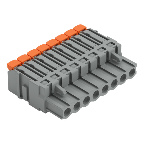Connecteur femelle pour 1 conducteur Levier Push-in CAGE CLAMP®; gris - Wago - 22311108/327047