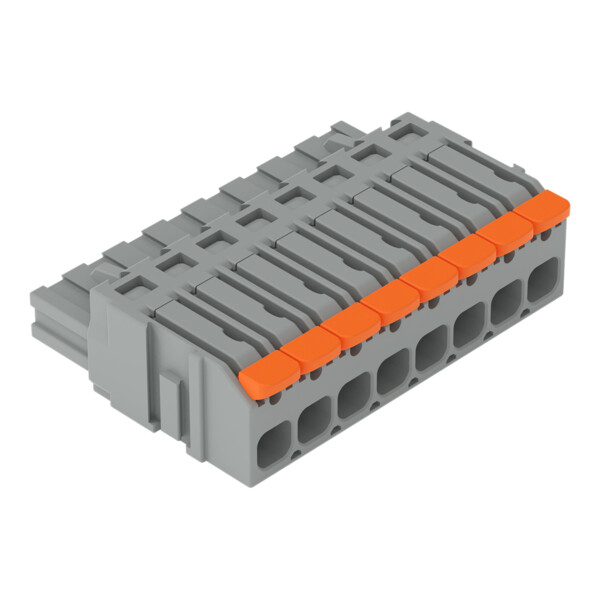 Connecteur femelle pour 1 conducteur Levier Push-in CAGE CLAMP®; gris - Wago - 22311108/327047