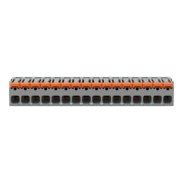 Connecteur femelle pour 1 conducteur Levier Push-in CAGE CLAMP, 16 pôles, gris - Wago - 22311116/327047