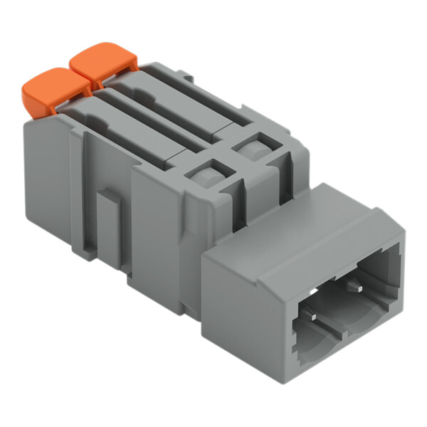 Connecteur mâle pour 1 conducteur Levier Push-in CAGE CLAMP®; gris - Wago - 22311602/332000