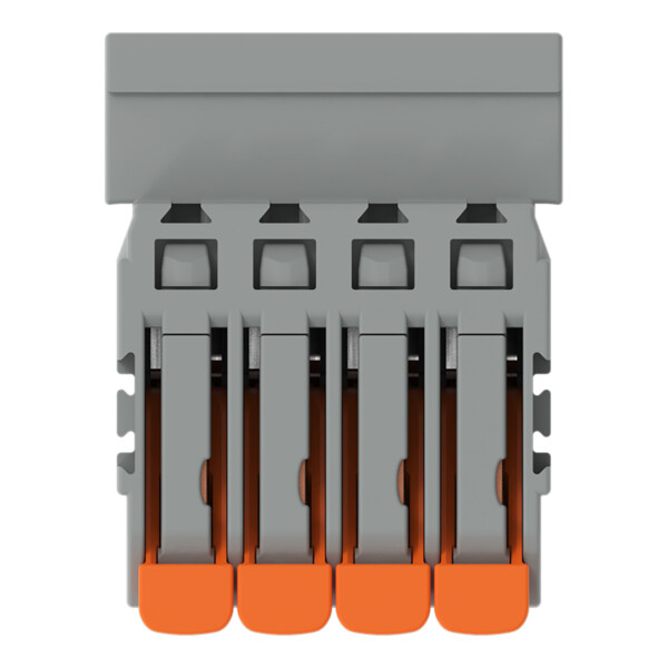Connecteur mâle pour 1 conducteur Levier Push-in CAGE CLAMP®; gris - Wago - 22311604/334000