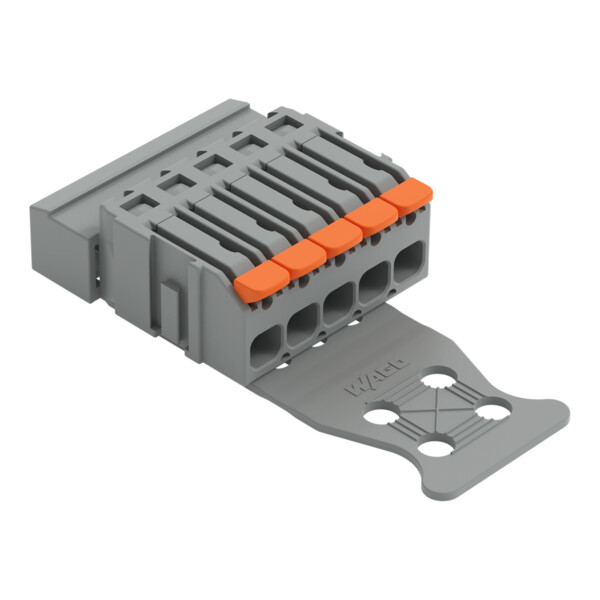 Connecteur mâle pour 1 conducteur Levier Push-in CAGE CLAMP®; gris - Wago - 22311605/334000