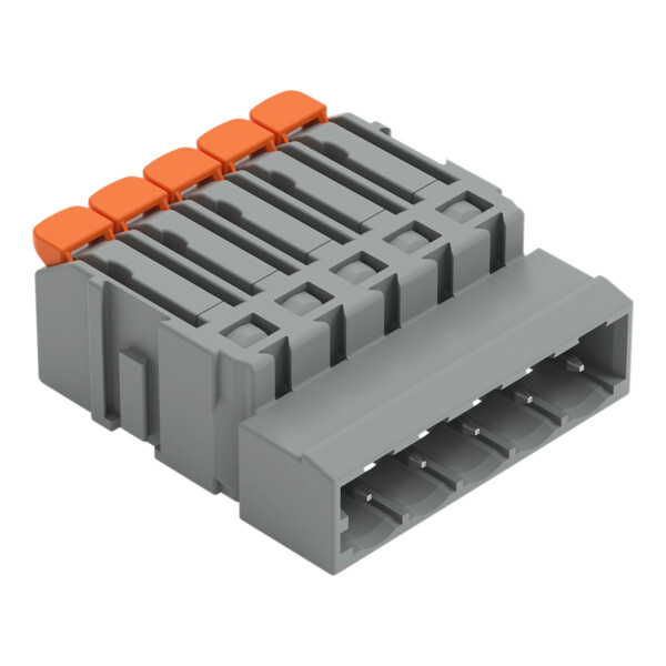 Connecteur mâle pour 1 conducteur Levier Push-in CAGE CLAMP®; gris - Wago - 22311605/334000