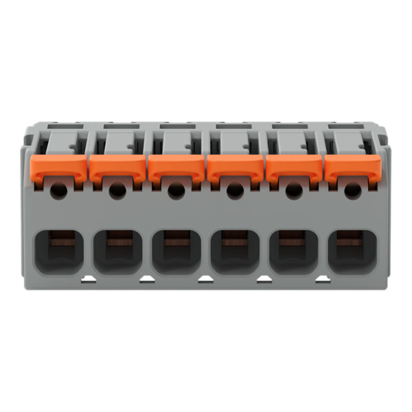 Connecteur mâle pour 1 conducteur Levier Push-in CAGE CLAMP®; gris - Wago - 22311606/000044
