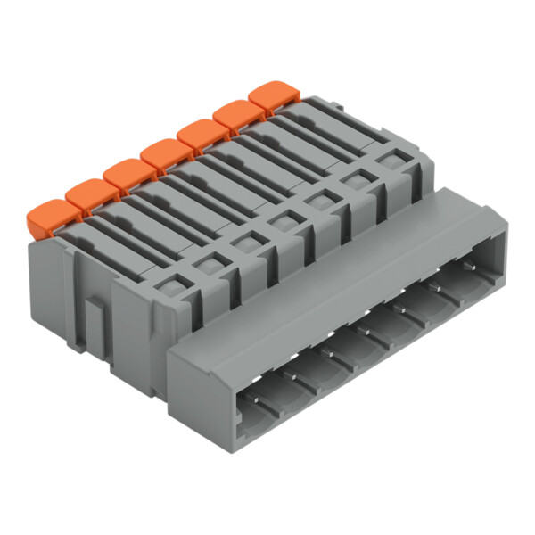 Connecteur mâle pour 1 conducteur Levier Push-in CAGE CLAMP®; gris - Wago - 22311607/000044