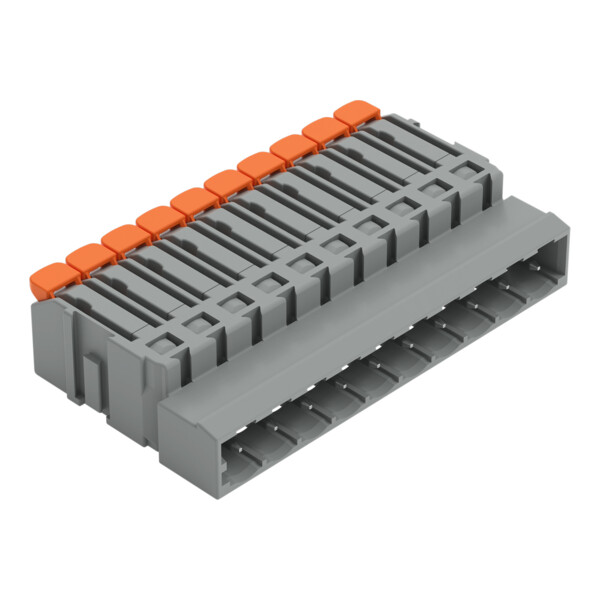 Connecteur mâle pour 1 conducteur Levier Push-in CAGE CLAMP®; gris - Wago - 22311610/335000