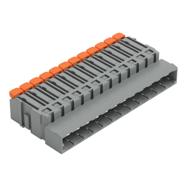 Connecteur mâle pour 1 conducteur Levier Push-in CAGE CLAMP®; gris - Wago - 22311612/000044