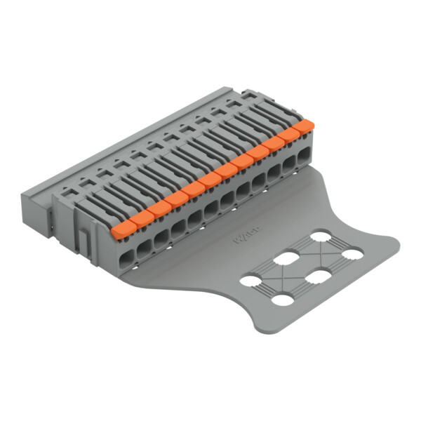 Connecteur mâle pour 1 conducteur Levier Push-in CAGE CLAMP®; gris - Wago - 22311612/336000