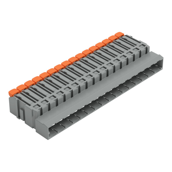 Connecteur mâle pour 1 conducteur Levier Push-in CAGE CLAMP®; gris - Wago - 22311616/000044