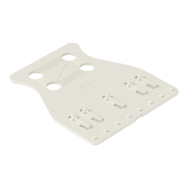 Plaque de décharge de traction pour connecteurs femelles et mâles; gris clair - Wago - 2231535/000009