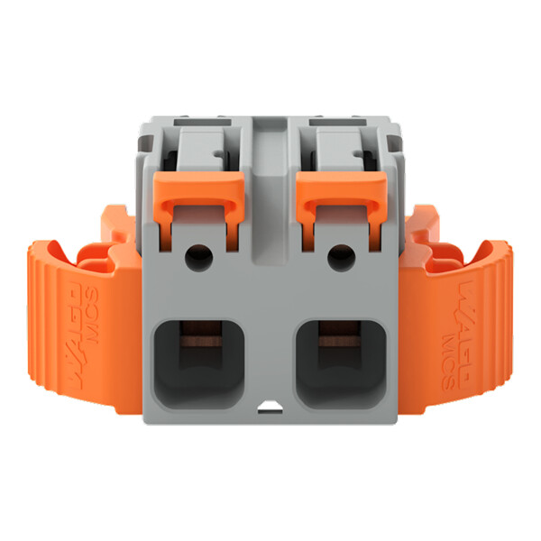 Connecteur femelle pour 1 conducteur Levier Push-in CAGE CLAMP®; gris - Wago - 22321202/038000