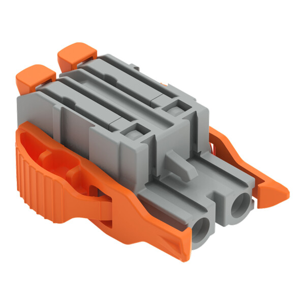 Connecteur femelle pour 1 conducteur Levier Push-in CAGE CLAMP®; gris - Wago - 22321202/038000