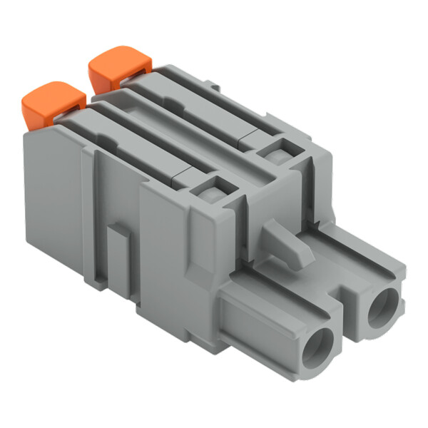 Connecteur femelle pour 1 conducteur Levier Push-in CAGE CLAMP®; gris - Wago - 22321202/327000