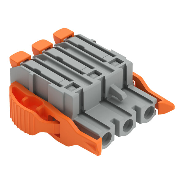 Connecteur femelle pour 1 conducteur Levier Push-in CAGE CLAMP®; gris - Wago - 22321203/038000