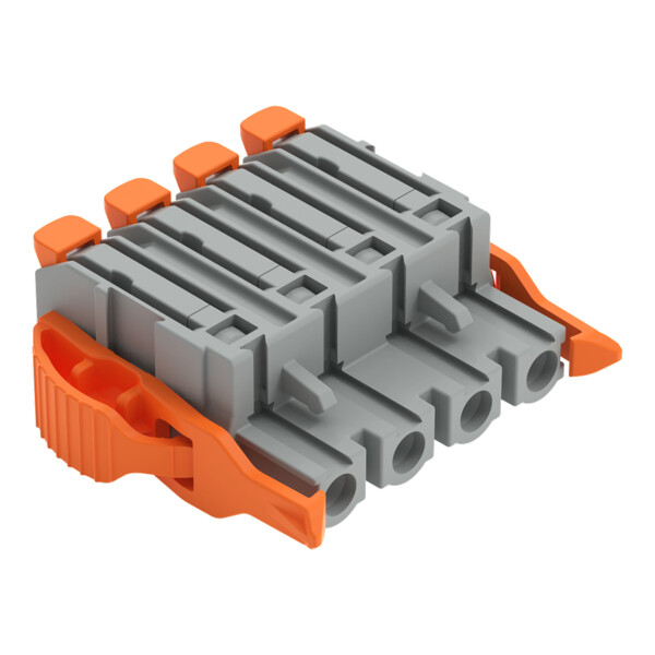 Connecteur femelle pour 1 conducteur Levier Push-in CAGE CLAMP®; gris - Wago - 22321204/038000