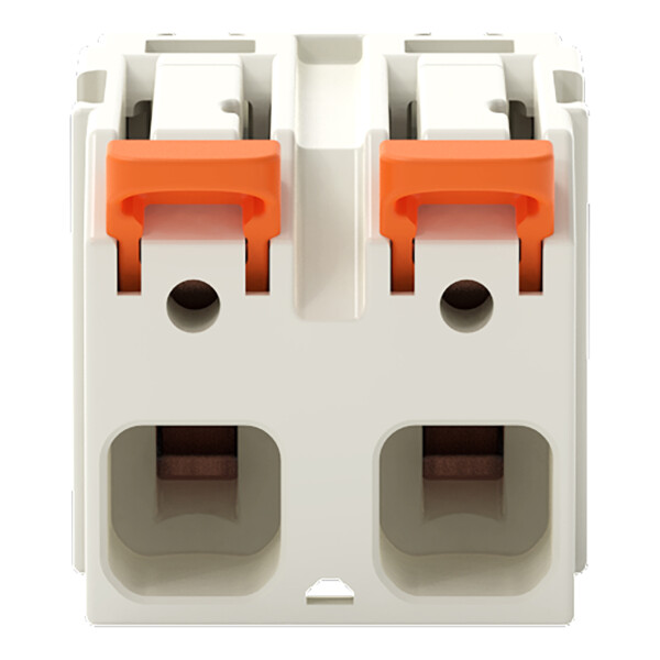 Connecteur femelle pour 1 conducteur Levier Push-in CAGE CLAMP®; gris clair - Wago - 27221202/326000
