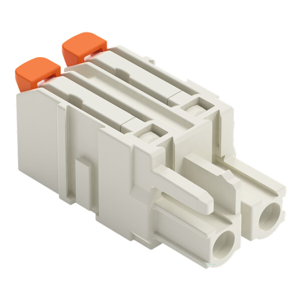 Connecteur femelle pour 1 conducteur Levier Push-in CAGE CLAMP®; gris clair - Wago - 27221202/326000