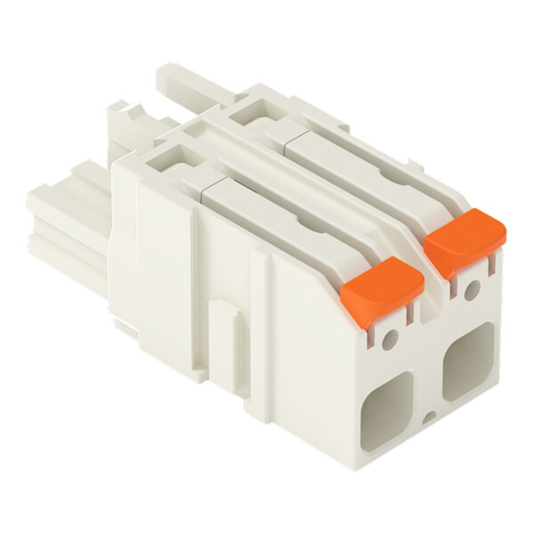 Connecteur femelle pour 1 conducteur Levier Push-in CAGE CLAMP®; gris clair - Wago - 27221202/326000