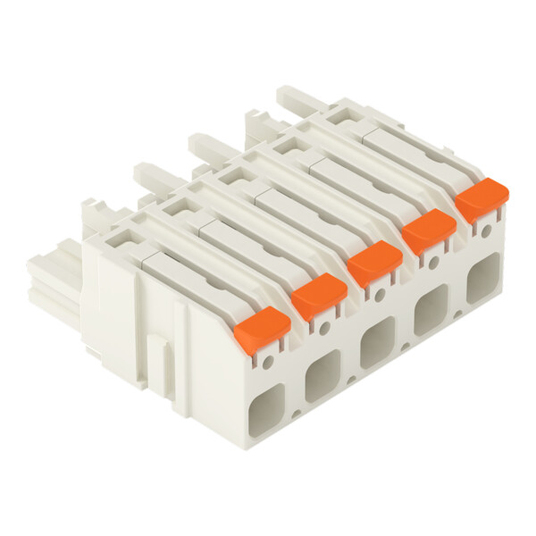 Connecteur femelle pour 1 conducteur Levier Push-in CAGE CLAMP®; gris clair - Wago - 27221205/326000