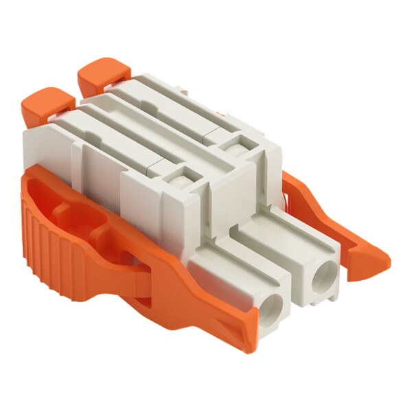 Connecteur femelle pour 1 conducteur Levier Push-in CAGE CLAMP®; gris clair - Wago - 27241202/038000