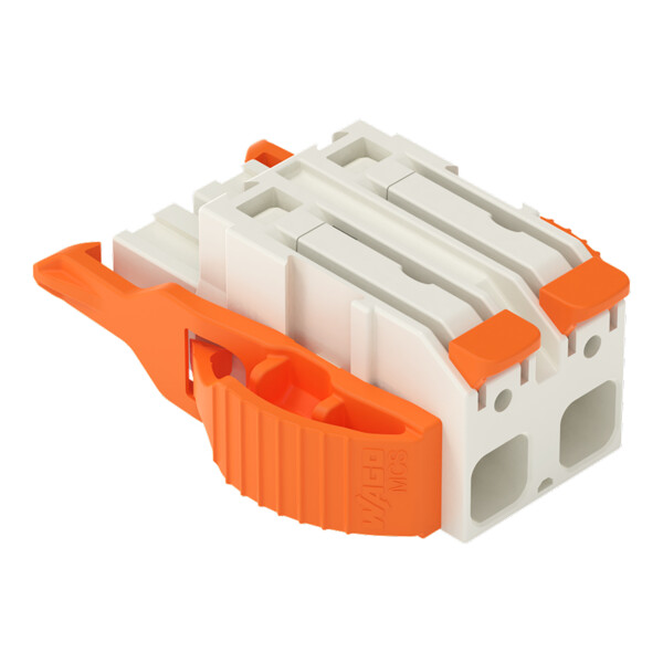 Connecteur femelle pour 1 conducteur Levier Push-in CAGE CLAMP®; gris clair - Wago - 27241202/038000