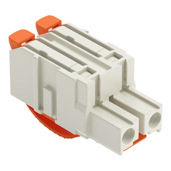 Connecteur femelle pour 1 conducteur Levier Push-in CAGE CLAMP®; gris clair - Wago - 27241202/323000