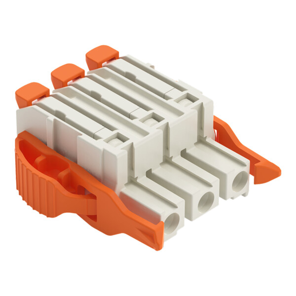 Connecteur femelle pour 1 conducteur Levier Push-in CAGE CLAMP®; gris clair - Wago - 27241203/038000