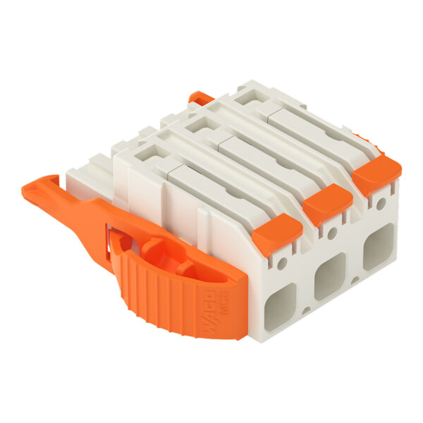 Connecteur femelle pour 1 conducteur Levier Push-in CAGE CLAMP®; gris clair - Wago - 27241203/038000